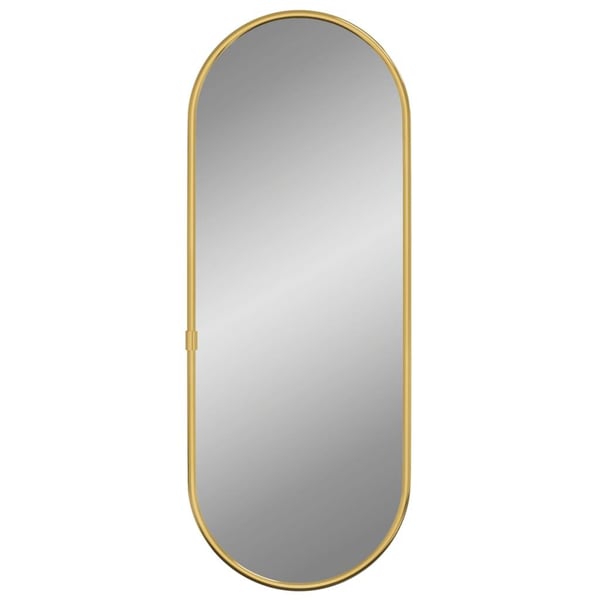 vidaXL Veggspeil gull 40x15 cm oval