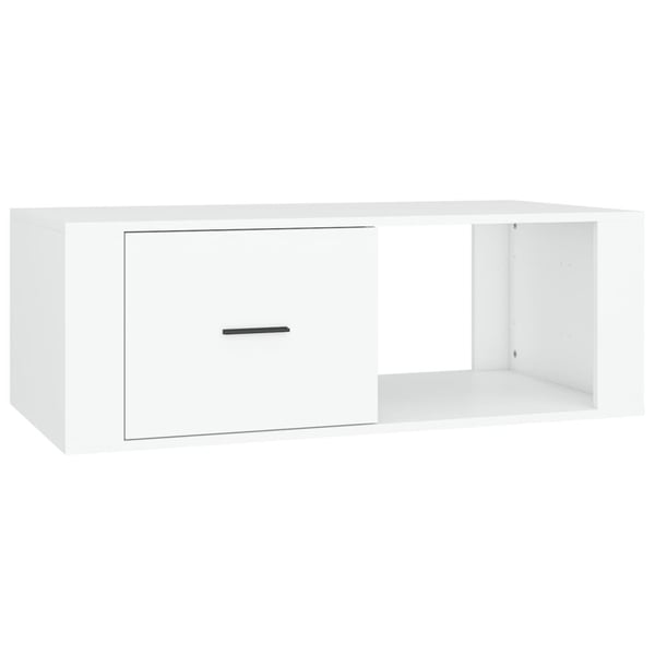 vidaXL Salongbord hvit 100x50,5x35 cm konstruert tre