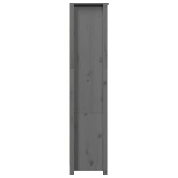vidaXL Kaappi harmaa 80x35x154 cm täysi mänty