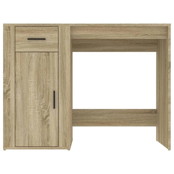 vidaXL Skrivebord sonoma eik 100x49x75 cm konstruert tre