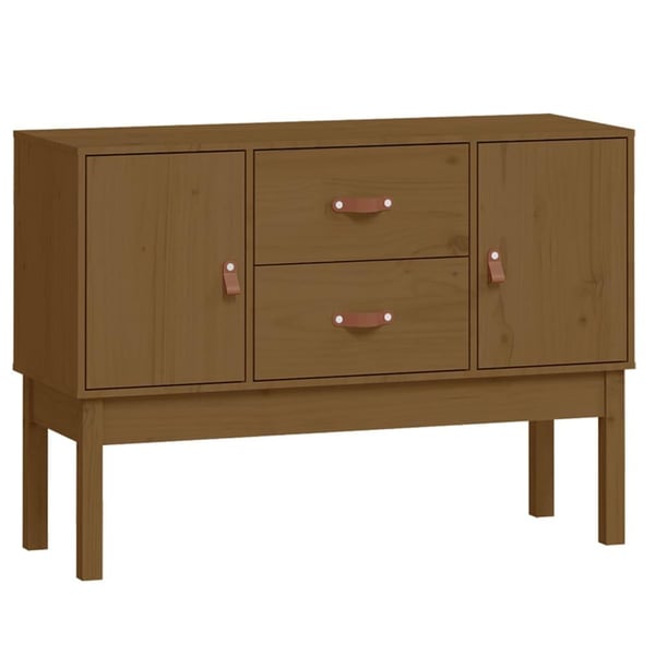 vidaXL Skjenk honningbrun 110x40x78 cm heltre furu