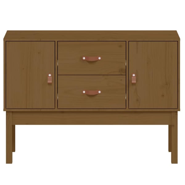 vidaXL Skjenk honningbrun 110x40x78 cm heltre furu