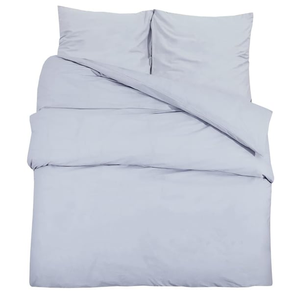 vidaXL Sengesett grå 260x220 cm bomull