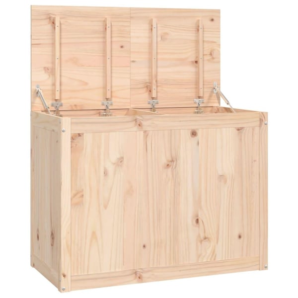 vidaXL Skittentøyskurv 88,5x44x66 cm heltre furu