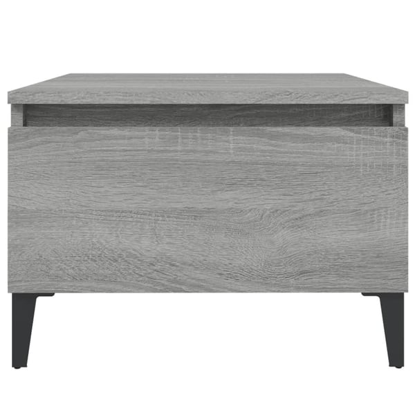 vidaXL sidebord 50x46x35 cm konstrueret træ grå sonoma-eg