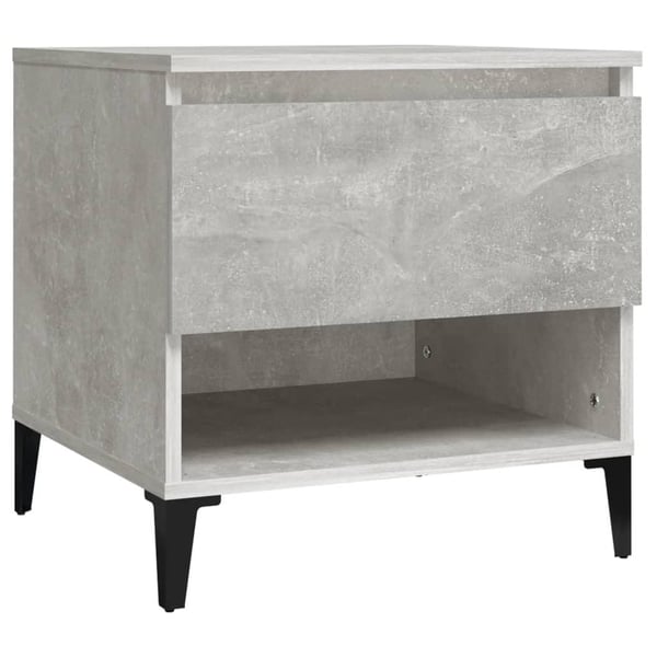 vidaXL sidebord 50x46x50 cm konstrueret træ betongrå