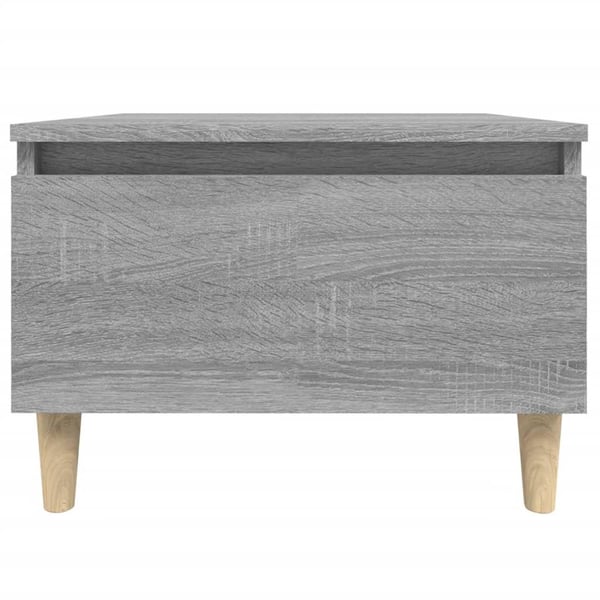 vidaXL Sidebord 2 stk grå sonoma 50x46x35 cm konstruert tre
