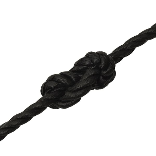 vidaXL Arbeidstau svart 14 mm 50 m polypropylen