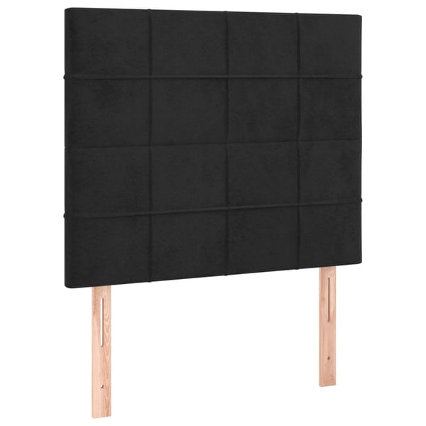 vidaXL kontinentalseng 120x200 cm fløjl sort