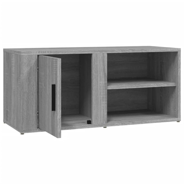 vidaXL TV-benker 2 stk grå sonoma 80x31,5x36 cm konstruert tre