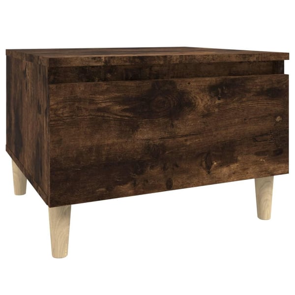 vidaXL Sidebord røkt eik 50x46x35 cm konstruert tre