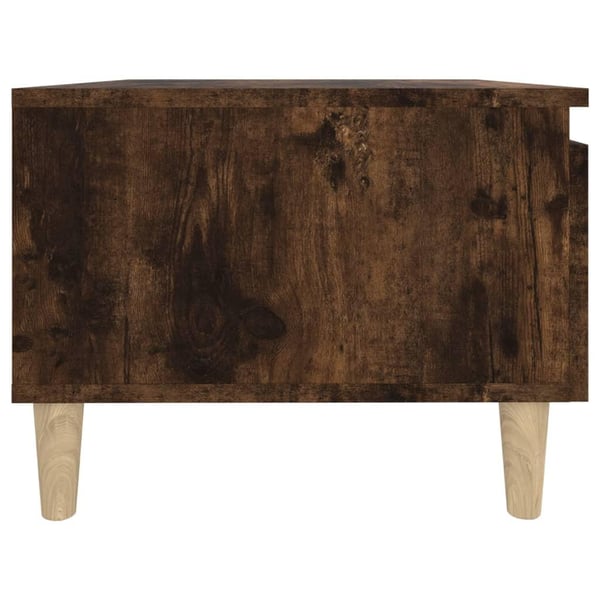 vidaXL sidebord 50x46x35 cm konstrueret træ røget egetræsfarve
