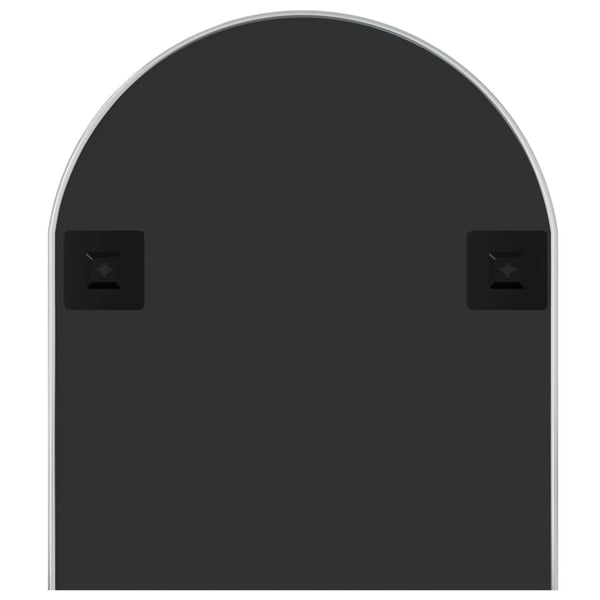 vidaXL vægspejl 100x45 cm oval sølvfarvet