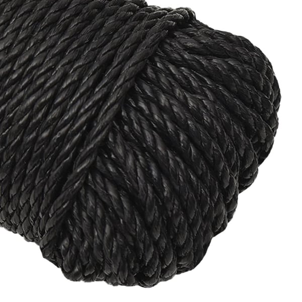 vidaXL arbejdsreb 3 mm 500 m polypropylen sort