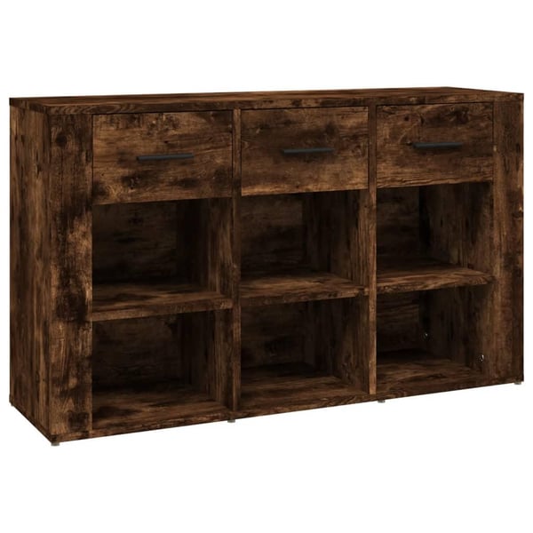 vidaXL Skjenk røkt eik 100x30x59,5 cm konstruert tre