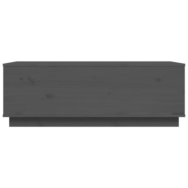vidaXL sofabord 100x50x35 cm massivt fyrretræ grå