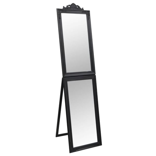 vidaXL Frittstående speil svart 40x160 cm
