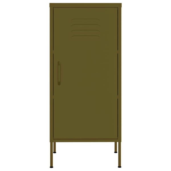 vidaXL Oppbevaringsskap olivengrønn 42,5x35x101,5 cm stål