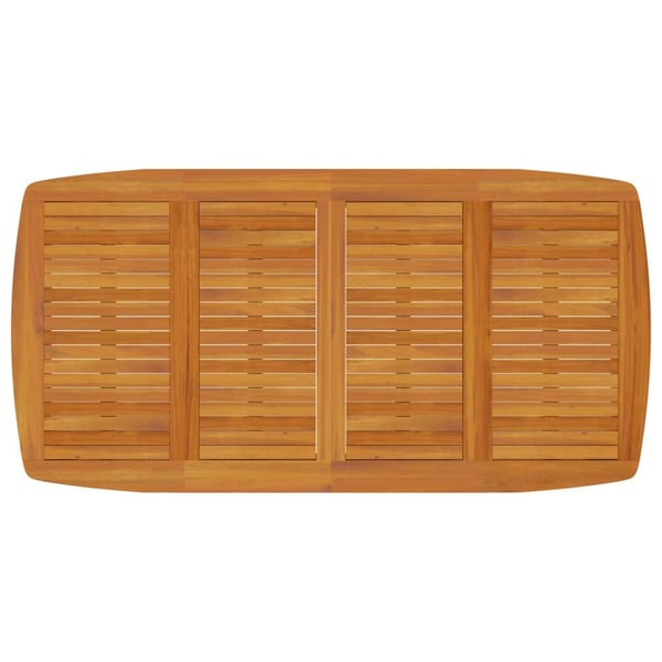 vidaXL Hagebord 200x100x75 cm heltre akasie