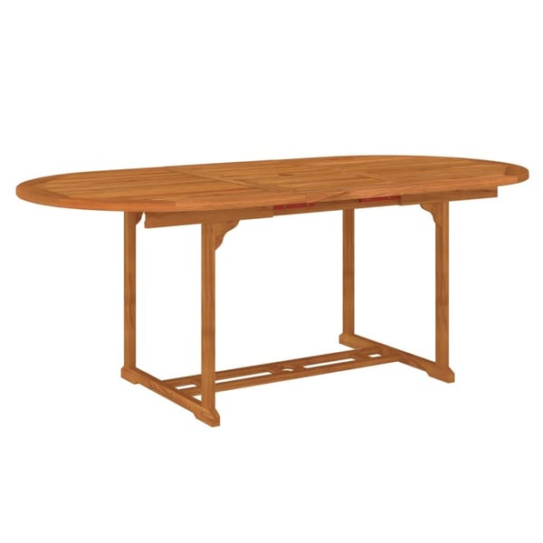 vidaXL havebord 200x100x75 cm massivt eukalyptustræ