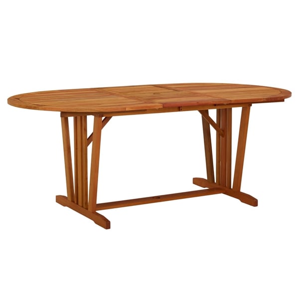 vidaXL havebord 200x100x75 cm massivt eukalyptustræ