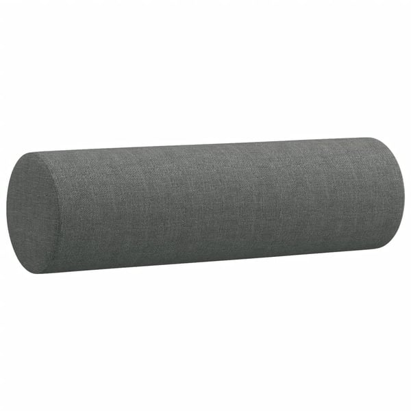 vidaXL pyntepuder 2 stk. Ø15x50 cm stof mørkegrå
