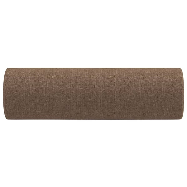 vidaXL pyntepuder 2 stk. Ø15x50 cm stof brun