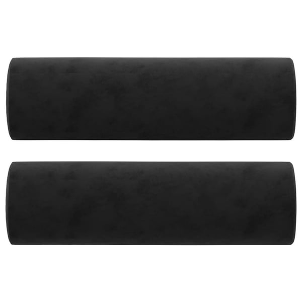 vidaXL pyntepuder 2 stk. Ø15x50 cm velour sort