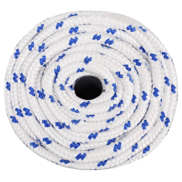 vidaXL Båttau hvit 18 mm 25 m polypropylen