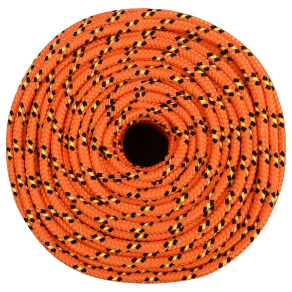 vidaXL Veneköysi oranssi 8 mm 100 m polypropeeni