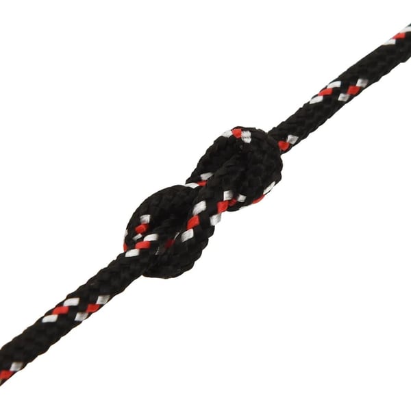 vidaXL Båttau svart 4 mm 100 m polypropylen