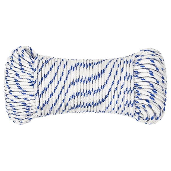 vidaXL Veneköysi valkoinen 3 mm 250 m polypropeeni