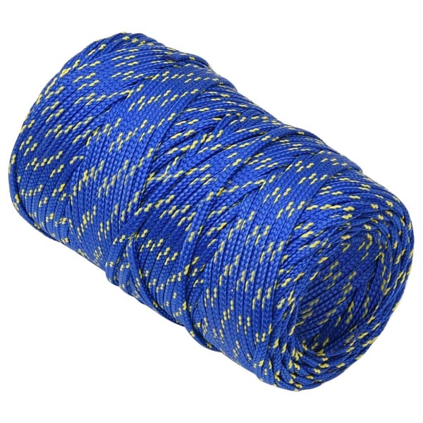 vidaXL Veneköysi sininen 2 mm 100 m polypropeeni