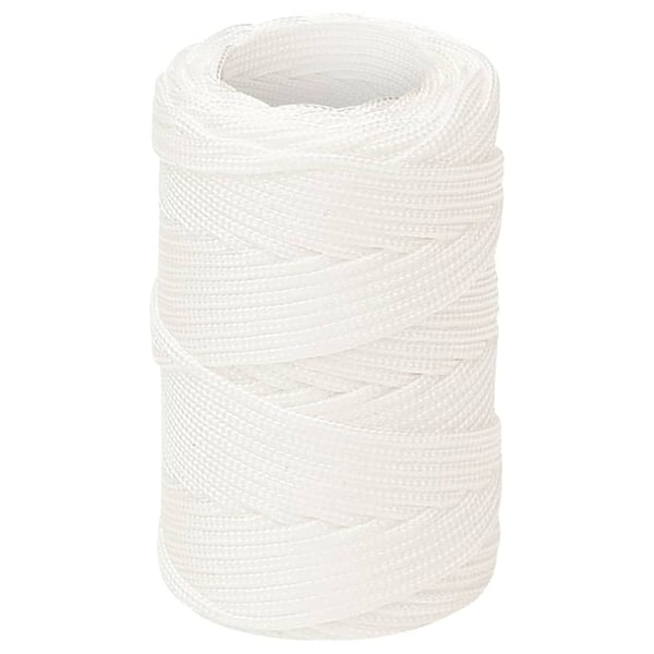 vidaXL Båttau helhvit 2 mm 50 m polypropylen