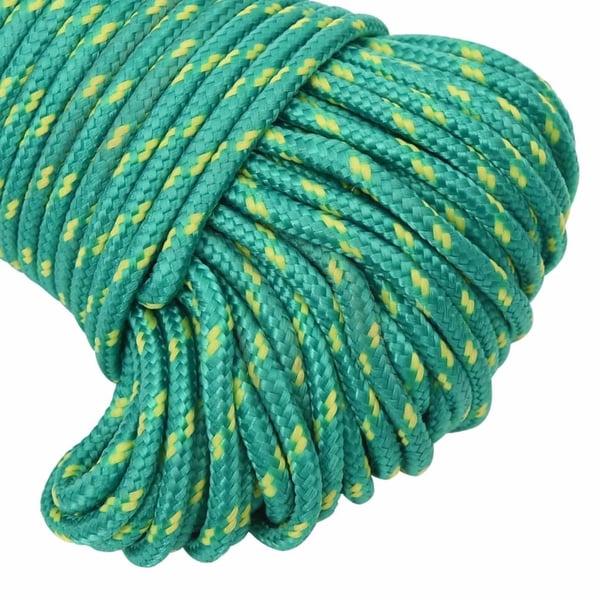 vidaXL Båttau grønn 4 mm 100 m polypropylen