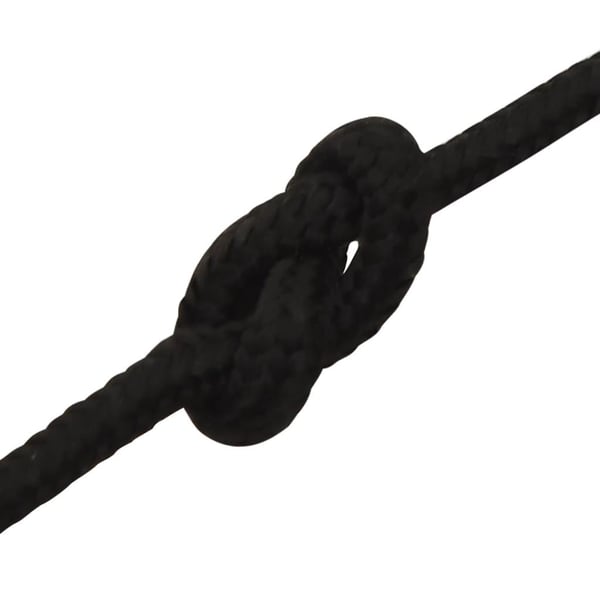 vidaXL arbejdsreb 3 mm 250 m polyester sort