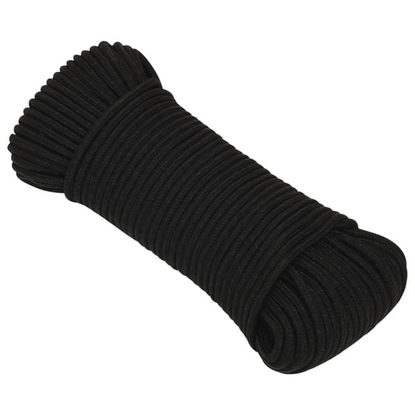 vidaXL Työköysi musta 5 mm 100 m polyesteri