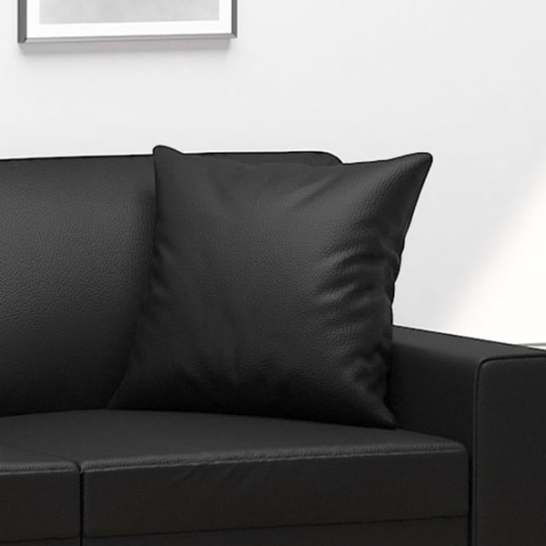 vidaXL pyntepuder 2 stk. 40x40 cm kunstlæder sort