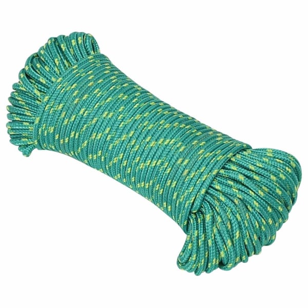 vidaXL Båttau grønn 4 mm 250 m polypropylen