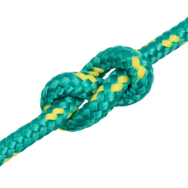 vidaXL Båttau grønn 10 mm 25 m polypropylen