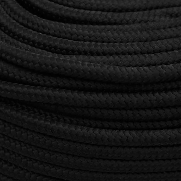 vidaXL Työköysi musta 10 mm 25 m polyesteri