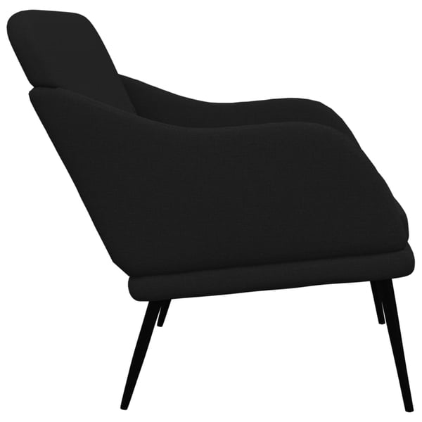 vidaXL bænk 110x76x80 cm stof sort