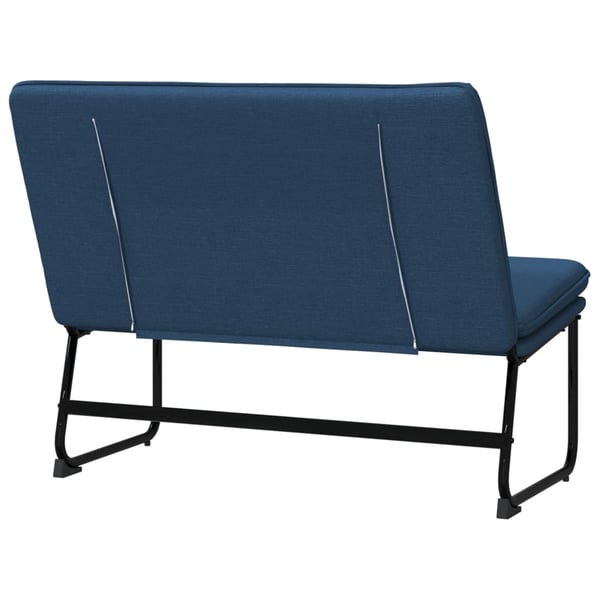 vidaXL bænk 100x75x76 cm stof blå