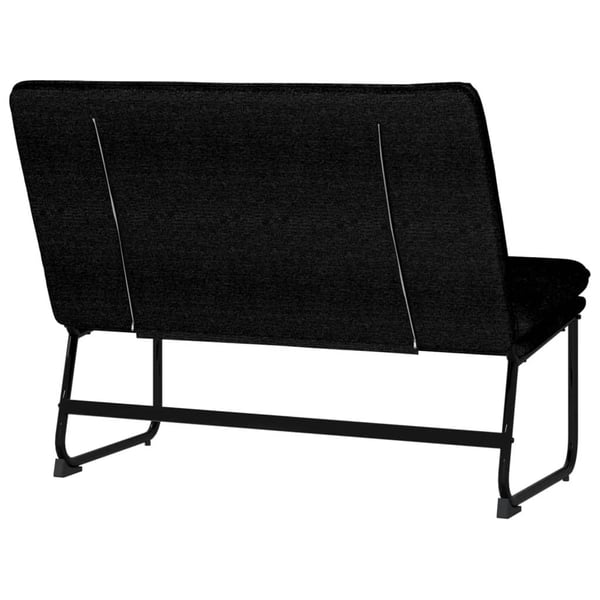 vidaXL bænk 100x75x76 cm stof sort