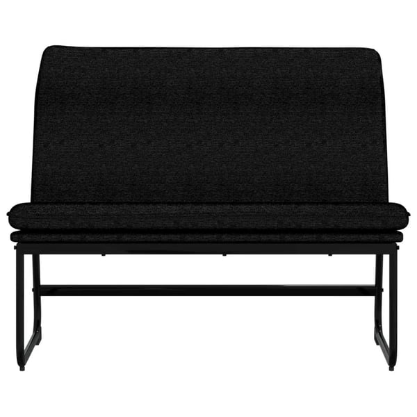 vidaXL bænk 100x75x76 cm stof sort
