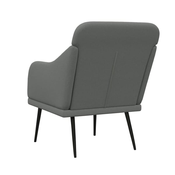 vidaXL lænestol 63x76x80 cm stof mørkegrå