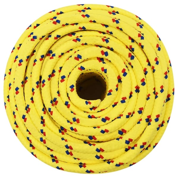 vidaXL Veneköysi keltainen 12 mm 250 m polypropeeni