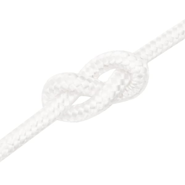 vidaXL Veneköysi täysvalkoinen 12 mm 250 m polypropeeni