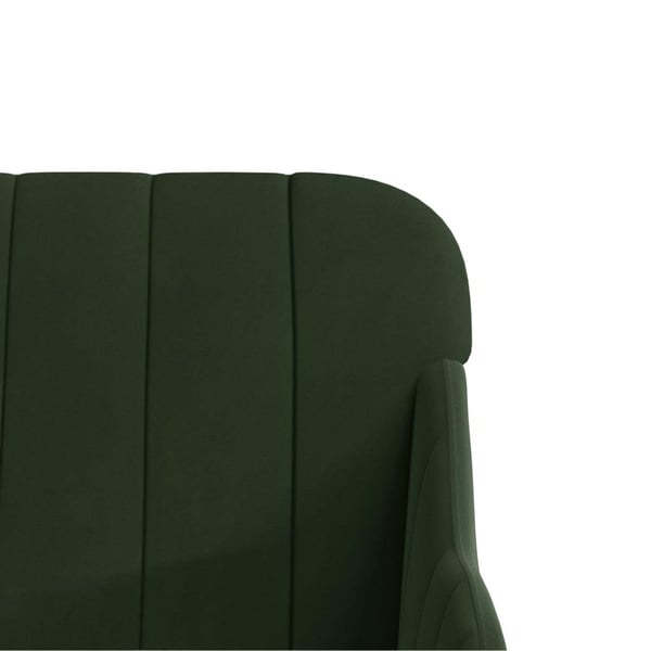 vidaXL bænk 110x76x80 cm velour Mørkegrøn