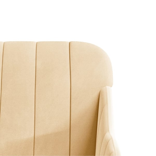 vidaXL bænk 110x76x80 cm velour cremefarvet